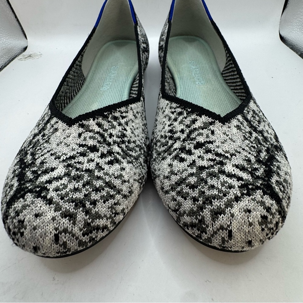 Rothy’s Knot The Flat In Gray Black Python Snake … - image 2